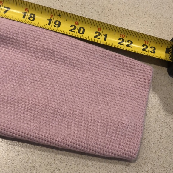 PETITE SOPHISTICATE RIBBED STRETCH TURTLENECK PINK SIZE LARGE - Picture 9 of 12
